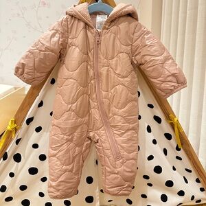 Uniqlo Light Pink Baby Snowsuit